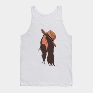 Brunette Block Silhouette Tank Top